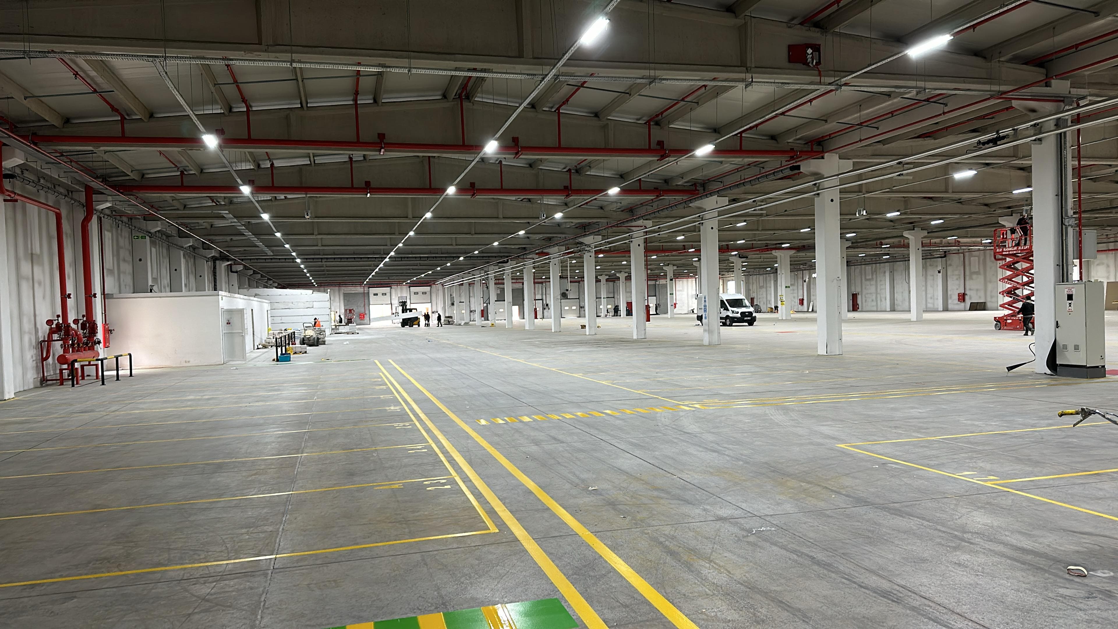 Arçelik ev aletlerinde İSG, otopark ve depo çizgileri