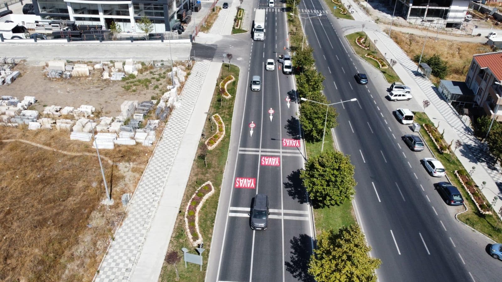 Tekirdağ Büyükşehir Belediyesi genelinde yatay işaretleme çalışması