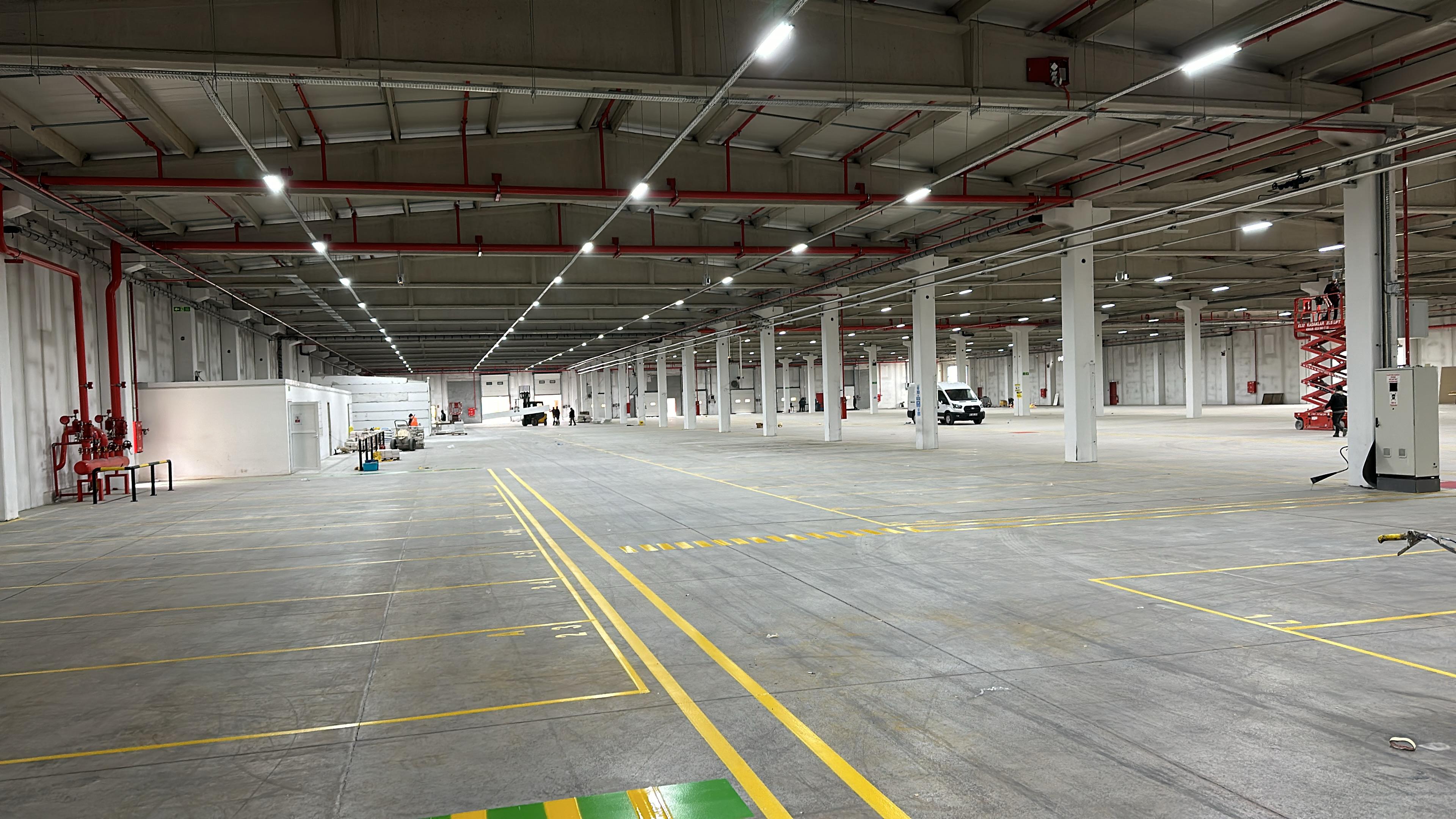 Arçelik ev aletlerinde İSG, otopark ve depo çizgileri
